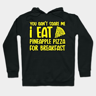 Scared Pineapple Pizza (Mono) Hoodie